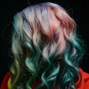 18" custom colored human hair full lace wig